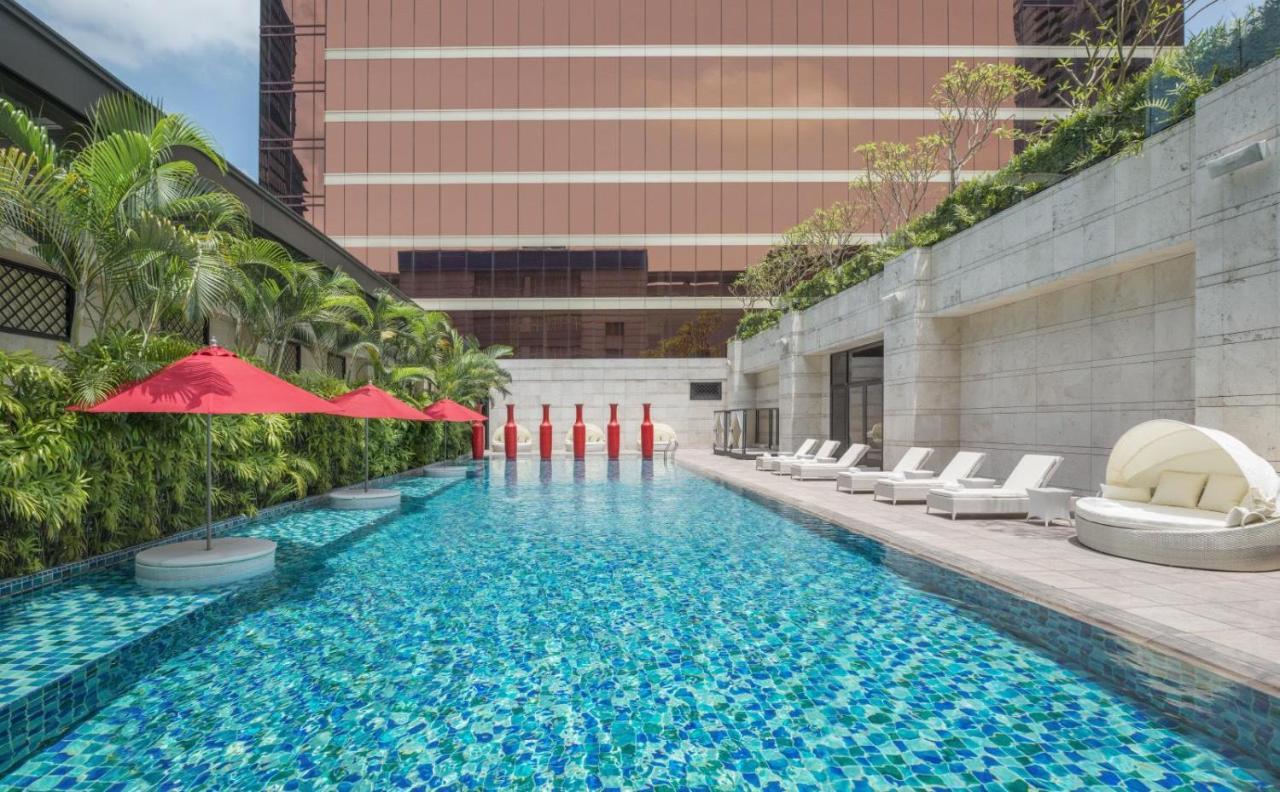 โรงแรมเดอะ หลิน ไถจง ภายนอก รูปภาพ The pool at the hotel